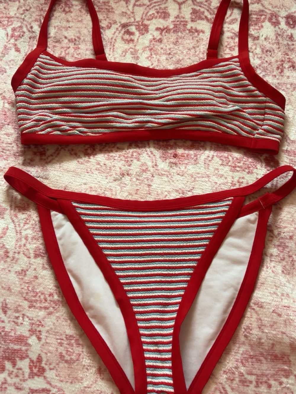 wild fable White Top with Red Trim
